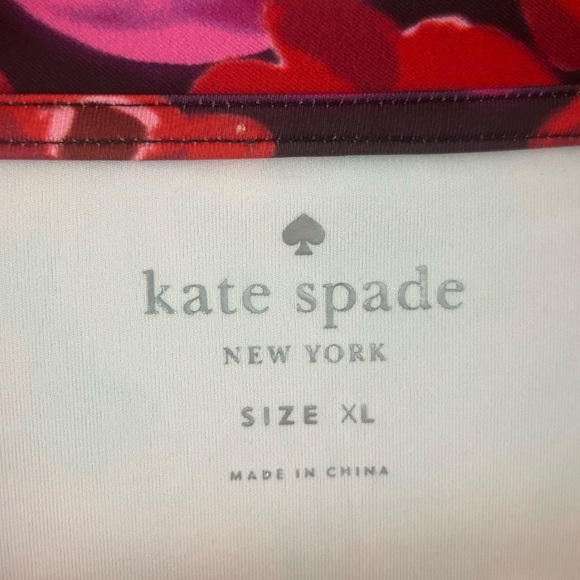 kate spade Floral Long Sleeve Top - Red and Pink NWT - Picture 2 of 12